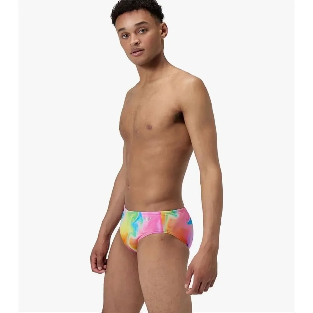 Speedo Pride Swimsuit Brief Endurance+ The One Competitive Hula Blend Size 38